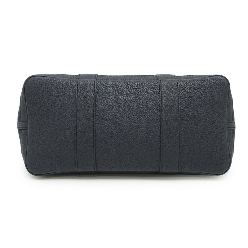 エルメス トートバッグ ガーデンパーティPM ブルーマリン/ブラック/シルバー金具 トワルオフィシエ/ネゴンダ D刻印