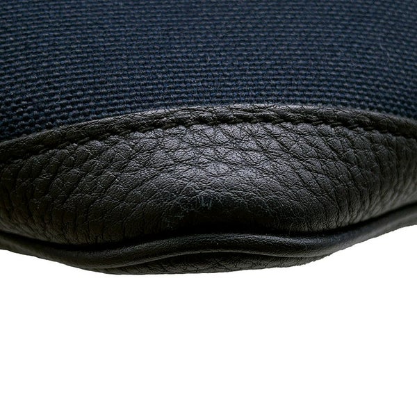 エルメス トートバッグ ガーデンパーティPM ブルーマリン/ブラック/シルバー金具 トワルオフィシエ/ネゴンダ D刻印