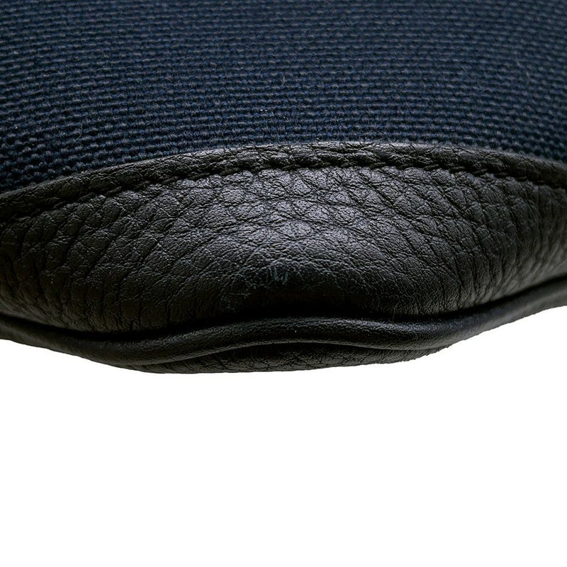 エルメス トートバッグ ガーデンパーティPM ブルーマリン/ブラック/シルバー金具 トワルオフィシエ/ネゴンダ D刻印