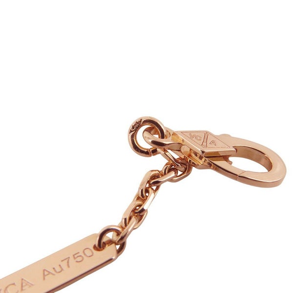 ヴァンクリ ネックレス マジック アルハンブラ ロングネックレス 1モチーフ レターウッド K18PGピンクゴールド VCARO3M700