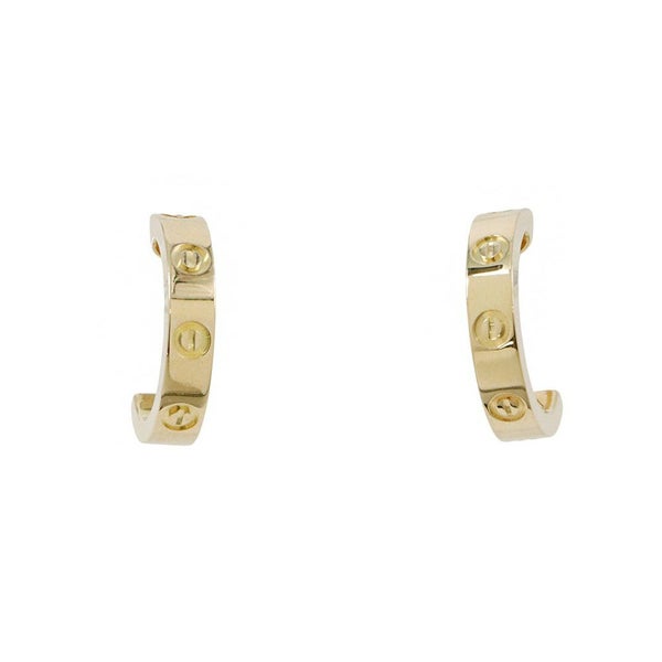 カルティエ ピアス ミニラブ フープ ピアス スモールモデル SM K18YGイエローゴールド B8028800 Cartier