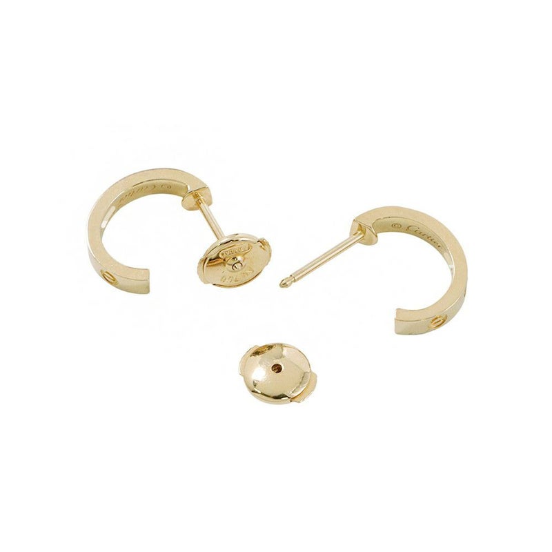 カルティエ ピアス ミニラブ フープ ピアス スモールモデル SM K18YGイエローゴールド B8028800 Cartier