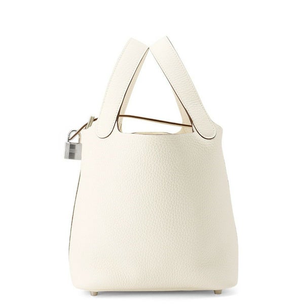 エルメス ハンドバッグ ピコタンロックPM ナタ/シルバー金具 トリヨンクレマンス K刻印 HERMES トートバッグ