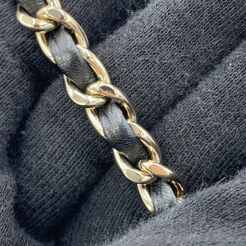 シャネル チェーンショルダーバッグ マトラッセ ココマーク ラムスキン AS0197 CHANEL ミニバッグ 黒