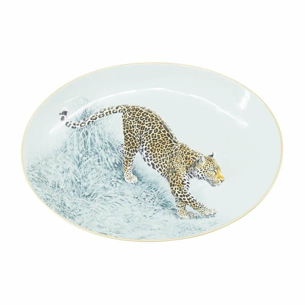 エルメス プレート 赤道直下のスケッチ ヒョウ HERMES 食器 陶器