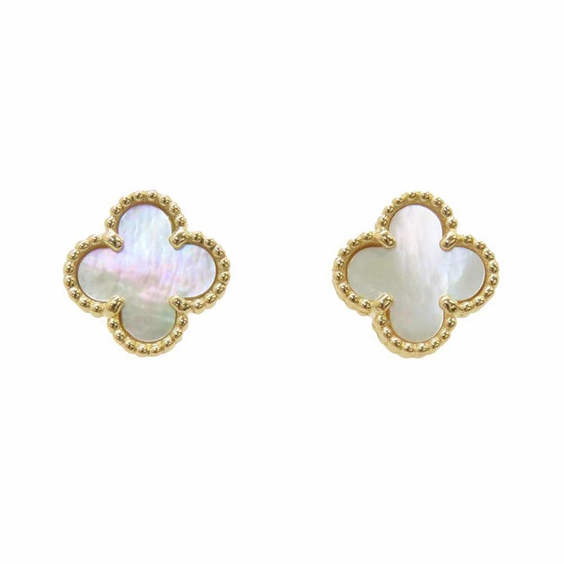 ヴァンクリーフ&アーペル ピアス スウィート アルハンブラ マザーオブパール K18YG VCARA44800