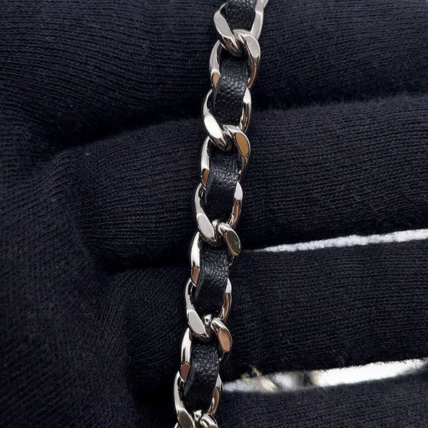 シャネル チェーンウォレット クラシック マトラッセ ココマーク ラムスキン AP0250 CHANEL 財布 ブラック 黒