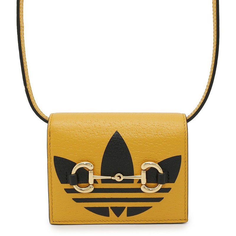 グッチ ショルダーウォレット アディダスコラボ ホースビット レザー 702248 GUCCI adidas 財布