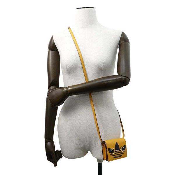 グッチ ショルダーウォレット アディダスコラボ ホースビット レザー 702248 GUCCI adidas 財布