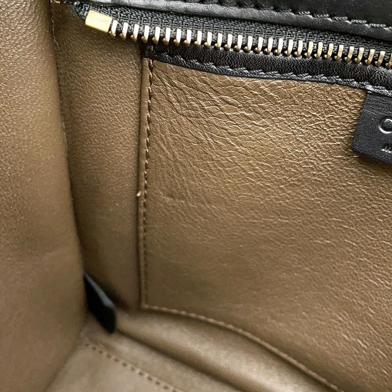 セリーヌ ハンドバッグ ラゲージ ナノショッパー スエード レザー 168243 CELINE 2way 黒