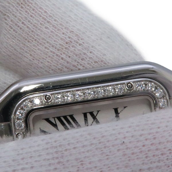 カルティエ パンテール ドゥ カルティエ MM ダイヤベゼル W4PN0008 Cartier 腕時計 シルバー文字盤