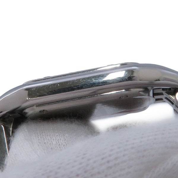 カルティエ パンテール ドゥ カルティエ MM ダイヤベゼル W4PN0008 Cartier 腕時計 シルバー文字盤