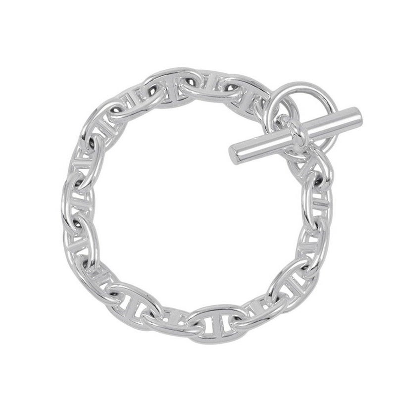 エルメス ブレスレット シェーヌダンクルMM 17コマ SV925シルバー HERMES ジュエリー