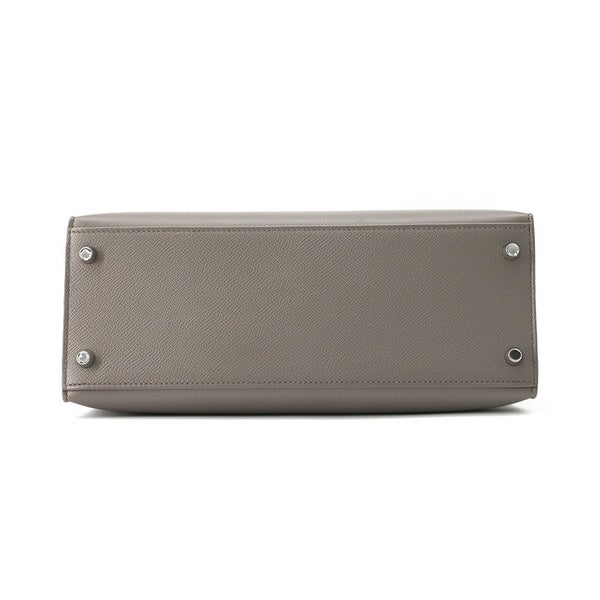エルメス ハンドバッグ ケリー28 外縫い エタン/シルバー金具 エプソン U刻印 HERMES Kelly 2wayバッグ