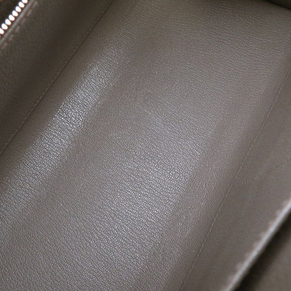 エルメス ハンドバッグ ケリー28 外縫い エタン/シルバー金具 エプソン U刻印 HERMES Kelly 2wayバッグ