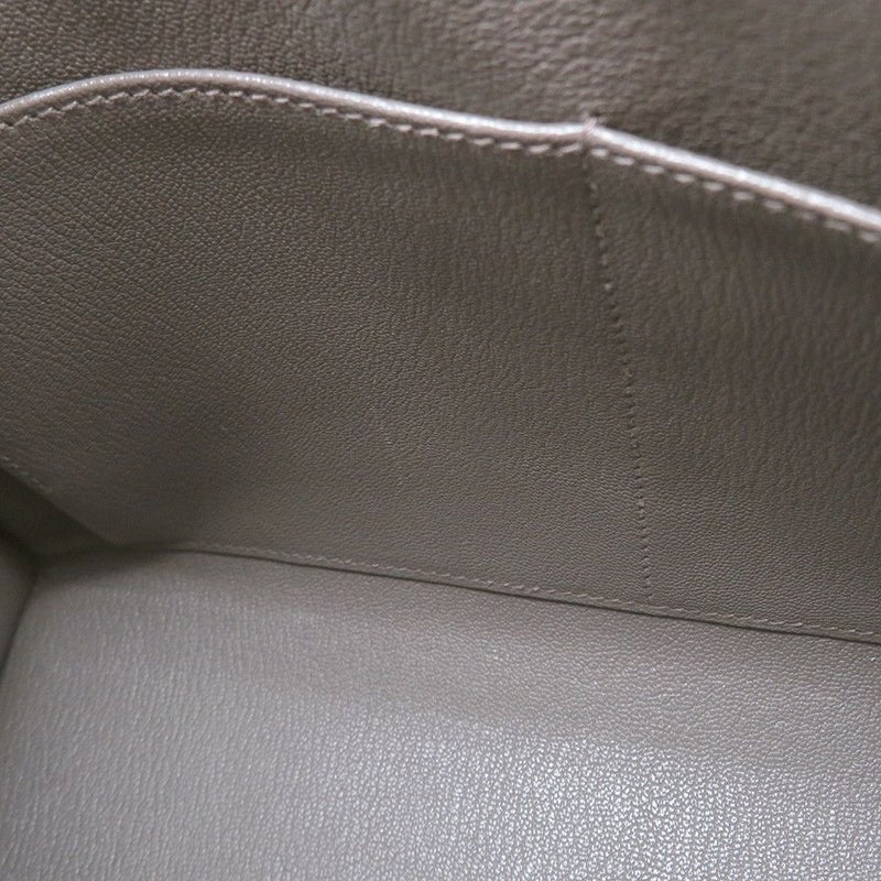 エルメス ハンドバッグ ケリー28 外縫い エタン/シルバー金具 エプソン U刻印 HERMES Kelly 2wayバッグ