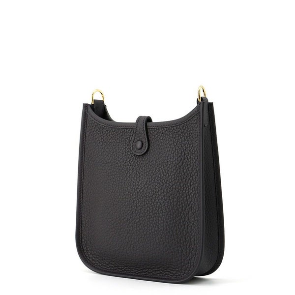 エルメス ショルダーバッグ エブリンTPM 111cm プルノワール/ゴールド金具 トリヨンクレマンス W刻印 HERMES Evelyne