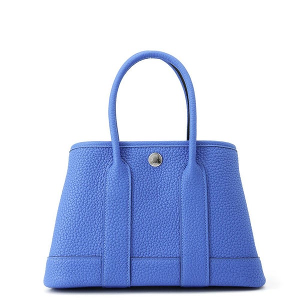 エルメス トートバッグ ネオ・ガーデン 23 ガーデンパーティ ブルーイドラ/シルバー金具 ネゴンダ K刻印