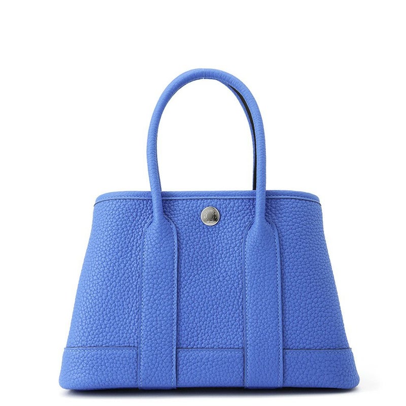 エルメス トートバッグ ネオ・ガーデン 23 ガーデンパーティ ブルーイドラ/シルバー金具 ネゴンダ K刻印