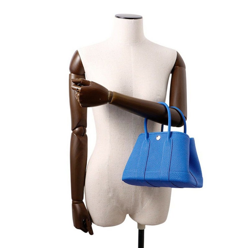 エルメス トートバッグ ネオ・ガーデン 23 ガーデンパーティ ブルーイドラ/シルバー金具 ネゴンダ K刻印