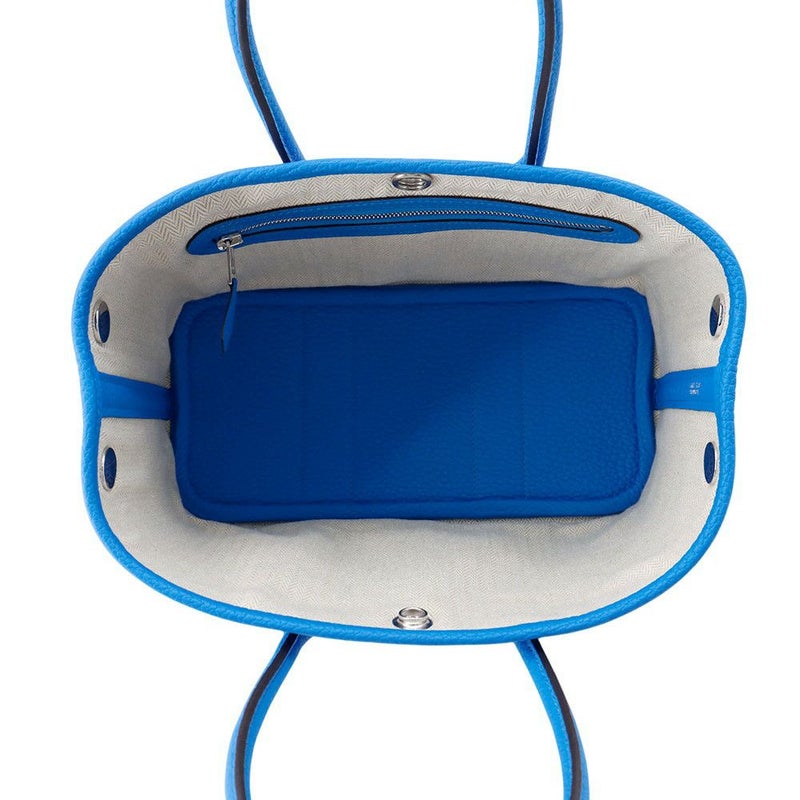 エルメス トートバッグ ネオ・ガーデン 23 ガーデンパーティ ブルーイドラ/シルバー金具 ネゴンダ K刻印