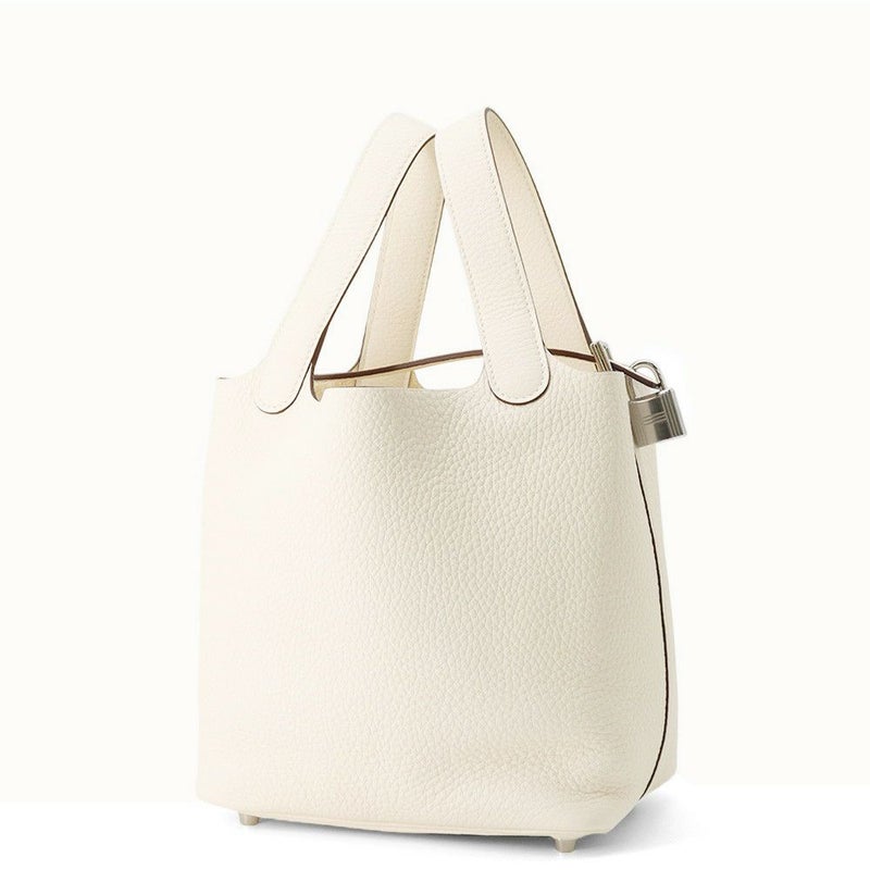 エルメス ハンドバッグ ピコタンロックPM ナタ/シルバー金具 トリヨンクレマンス K刻印 HERMES トートバッグ