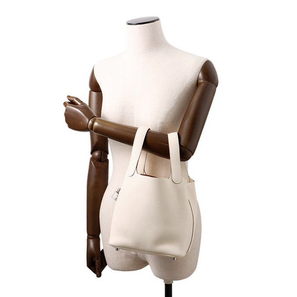 エルメス ハンドバッグ ピコタンロックPM ナタ/シルバー金具 トリヨンクレマンス K刻印 HERMES トートバッグ