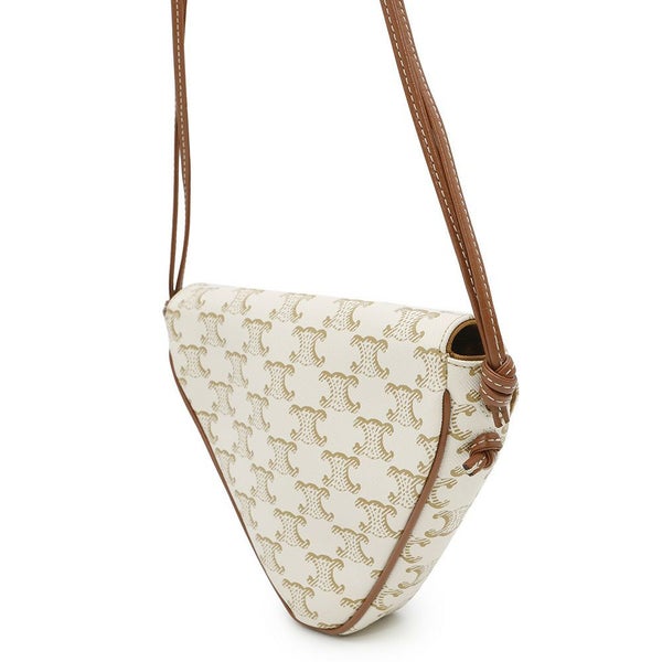 セリーヌ ショルダーバッグ ミニ トライアングル トリオンフ 195902 CELINE ポシェット 白