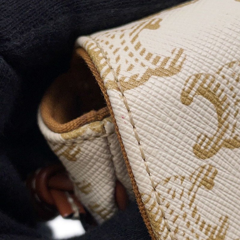 セリーヌ ショルダーバッグ ミニ トライアングル トリオンフ 195902 CELINE ポシェット 白