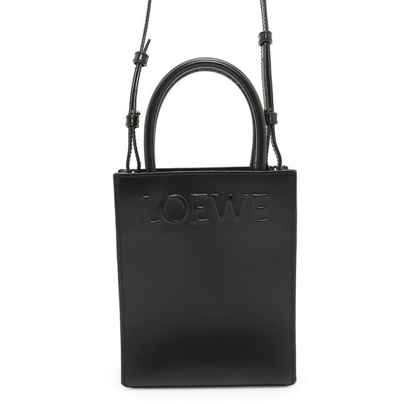 ロエベ ハンドバッグ スタンダード A5 レザー A933S30X01 LOEWE 2wayショルダーバッグ 黒