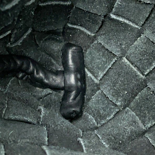 ボッテガヴェネタ ショルダーバッグ イントレチャート デュオ 651938 BOTTEGA VENETA 黒