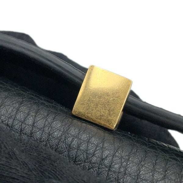 ボッテガヴェネタ ショルダーバッグ アングル パルメラート レザー 576143 BOTTEGA VENETA 黒