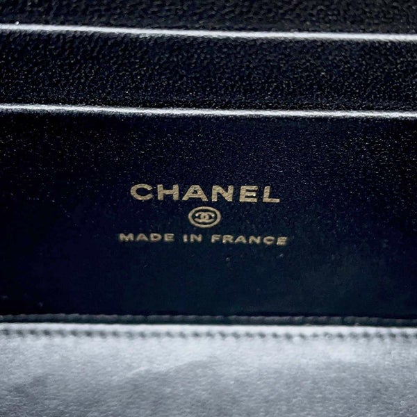 シャネル チェーンショルダーバッグ マトラッセ ココマーク ヴァニティケース ラムスキン AP2199 CHANEL 黒
