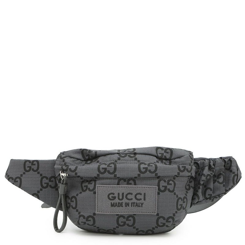 グッチ ボディバッグ エコナイロンGG/ポリエステル ベルトバッグ 767934 GUCCI ウエストバッグ 黒
