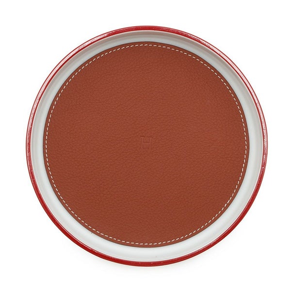 エルメス トレー キルケ ローズナンフ ポーセリン/トリヨン・リス HERMES ラウンドトレー トレイ