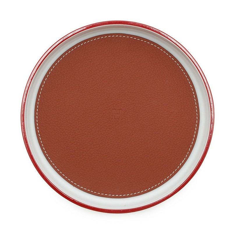 エルメス トレー キルケ ローズナンフ ポーセリン/トリヨン・リス HERMES ラウンドトレー トレイ