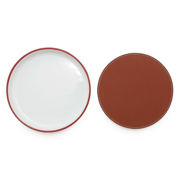 エルメス トレー キルケ ローズナンフ ポーセリン/トリヨン・リス HERMES ラウンドトレー トレイ