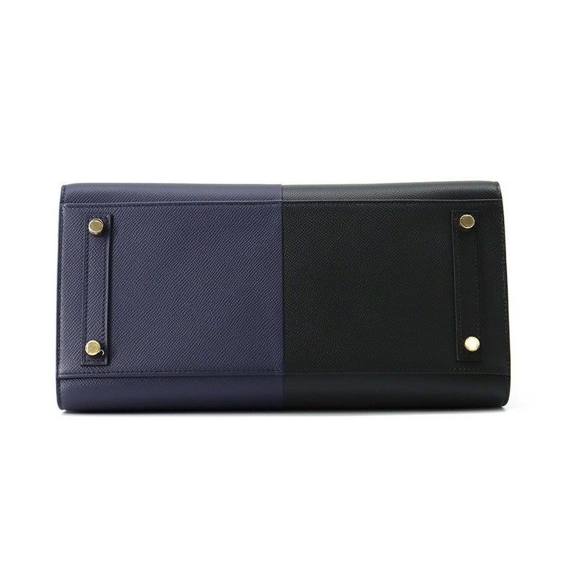 エルメス バーキン30 セリエ カザック ブラック/ブルーインディゴ/ブルーフリーダ/ゴールド金具 Z刻印 HERMES Birkin 黒