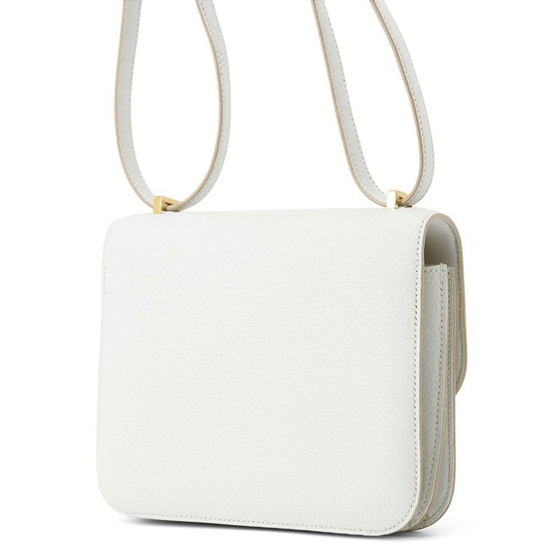 エルメス ミニ コンスタンス3 ミロワール グリスペール/ゴールド金具 シェブルミゾル K刻印 シェーブル