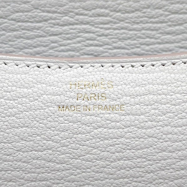 エルメス ミニ コンスタンス3 ミロワール グリスペール/ゴールド金具 シェブルミゾル K刻印 シェーブル