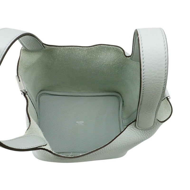 エルメス ハンドバッグ ピコタンロックPM ブルーペール/シルバー金具 トリヨンクレマンス W刻印