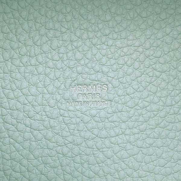 エルメス ハンドバッグ ピコタンロックPM ブルーペール/シルバー金具 トリヨンクレマンス W刻印