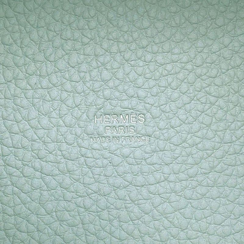 エルメス ハンドバッグ ピコタンロックPM ブルーペール/シルバー金具 トリヨンクレマンス W刻印