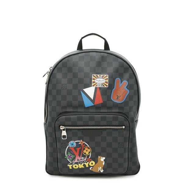 ルイヴィトン リュック ダミエ・グラフィット/マイLV ワールドツアー ジョッシュ バックパック 黒 ブラック