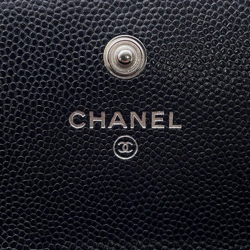 シャネル 長財布 ボーイシャネル マトラッセ ココマーク キャビアスキン A80286 CHANEL 財布 ブラック 黒