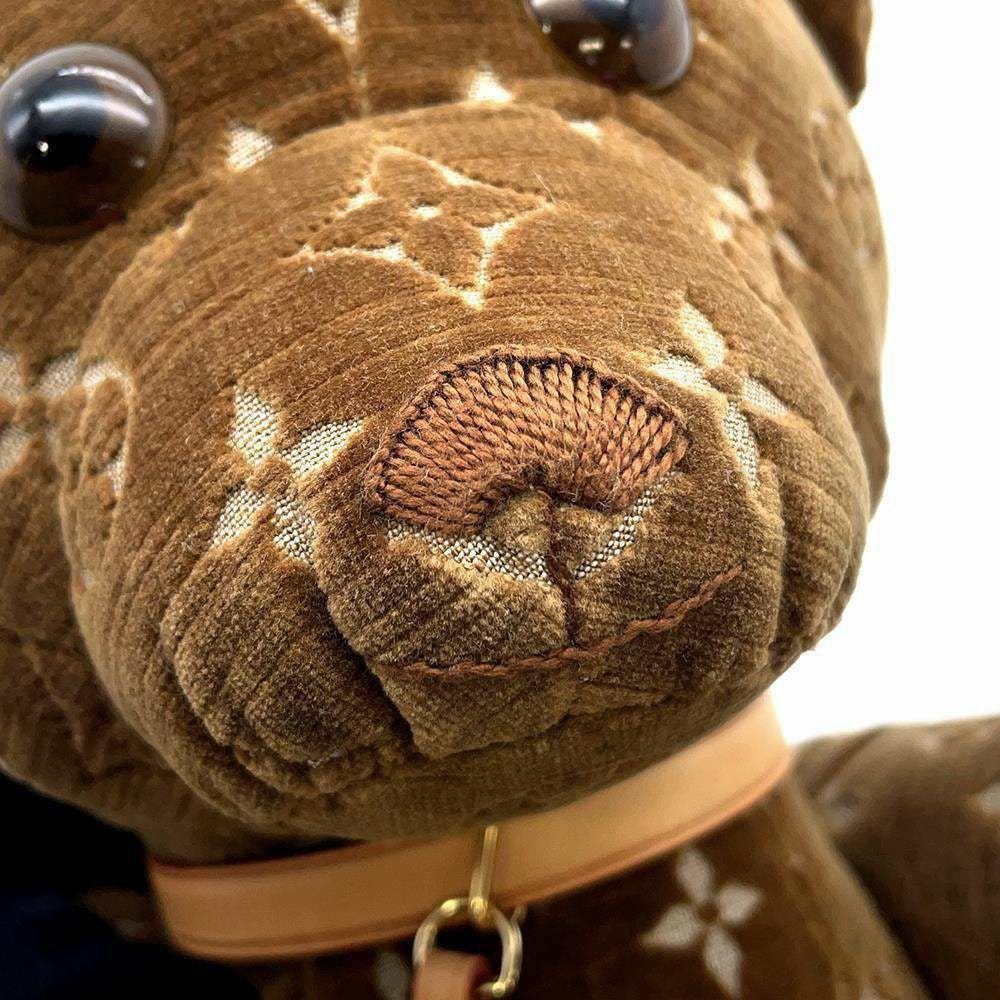 ルイヴィトン ぬいぐるみ ドゥドゥ テディベア モノグラム ベロア