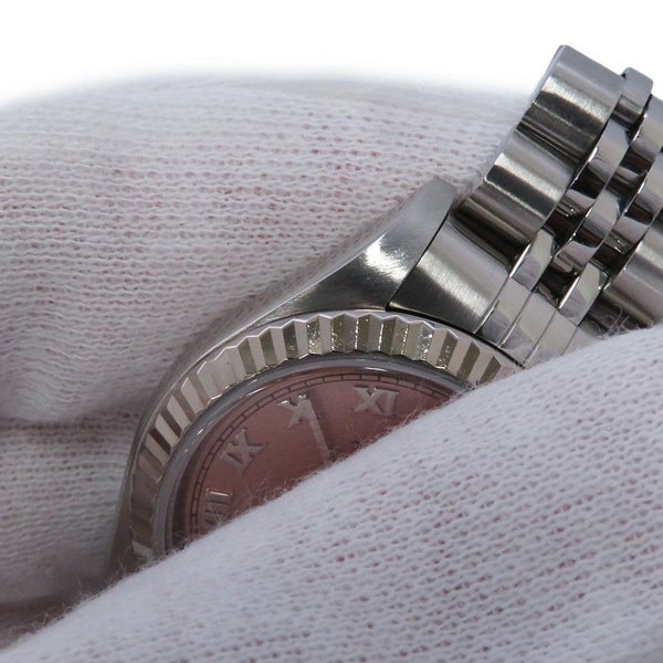 ロレックス デイトジャスト A番 SS/K18WG 79174 ROLEX 腕時計 ピンク文字盤 ローマン