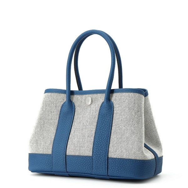 エルメス トートバッグ ネオ・ガーデン 23 ガーデンパーティ ブルーウートルメール/エクリュ トワルアッシュヴァイキング/ネゴンダ W刻印