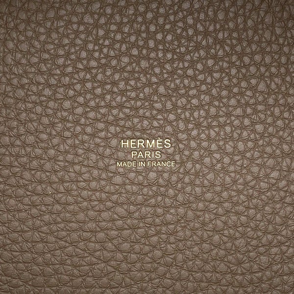 エルメス ハンドバッグ ピコタンロックPM エトゥープ/ゴールド金具 トリヨンクレマンス K刻印