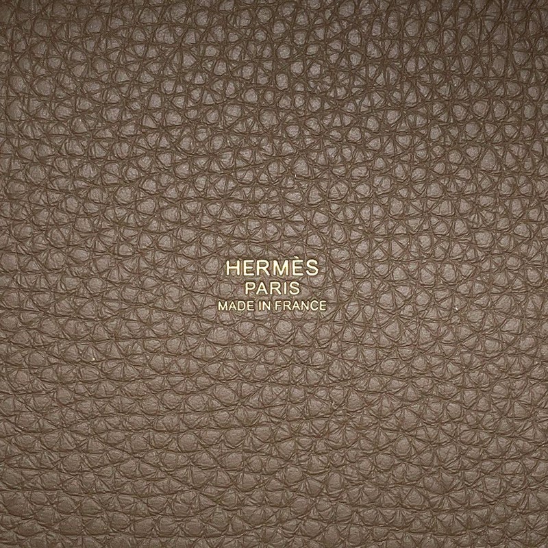 エルメス ハンドバッグ ピコタンロックPM エトゥープ/ゴールド金具 トリヨンクレマンス K刻印